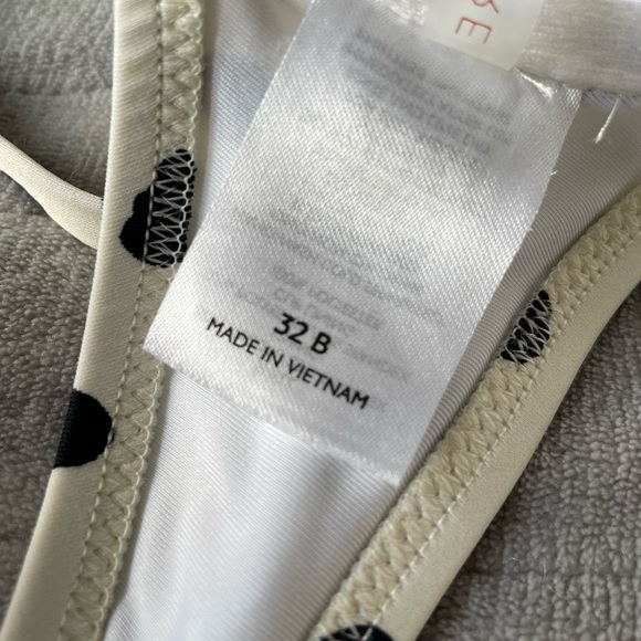 Black and white swim suit top - Picture 6 of 6